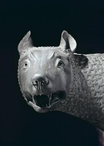 The Capitoline She-Wolf (brons) (detalj)